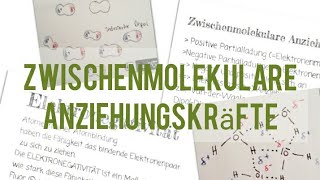 4 Chemie GRUNDWISSEN  Klasse 9  Elektronegativität VanderWaalsKräfte Wasserstoffbrücken [upl. by Schoenberg871]