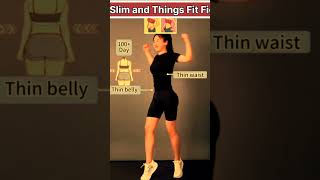 Slim and Things Fit Figures Exercise At Homebellyfatreduce yogapilates exercise [upl. by Ahtera193]