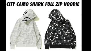 Bape City Camo Shark Full Zip Hoodie Dropping on 30th December 2017 [upl. by Nirrok]