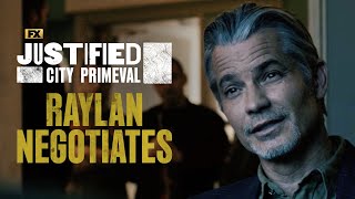 Raylan Tries to Negotiate with Toma  Scene  Justified City Primeval  FX [upl. by Asirralc]