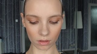 Model Makeup Tutorial Natural Peachy Look [upl. by Auginahs]