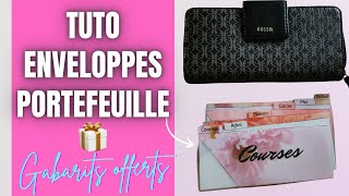 TUTO ENVELOPPES PORTEFEUILLE spécial SYSTÈME DES ENVELOPPES BUDGÉTAIRES💌 [upl. by Aihcats]