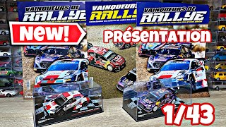 PRÉSENTATION EN DÉTAIL DE LA COLLECTION VAINQUEURS DE RALLYES  Altaya 143 diecast miniature [upl. by Muna]