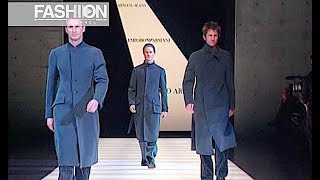 GIORGIO ARMANI  EMPORIO  JEANS Fall 2003 2004 Menswear Milan  Fashion Channel [upl. by Amelina895]