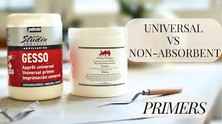 Universal Gesso vs NonAbsorbent Primer  Which One Is Best For Oil Painting [upl. by Emina]