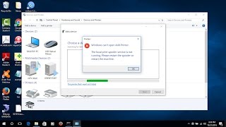 Two ways fix the local print spooler is not running in windows 10 [upl. by Tolkan61]