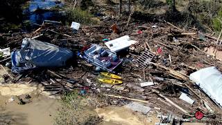 UPDATE Michigan Dams Failure Sanford Michigan 2 Dams Breached 500 Year Flood 23 4K Drone [upl. by Rigby330]