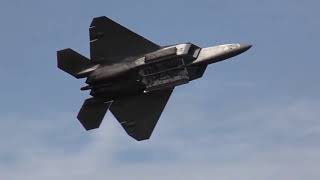 F22 Raptor SONIC BOOM Sound Barrier Breaks Vertical Take Off amp CO [upl. by Sergias]