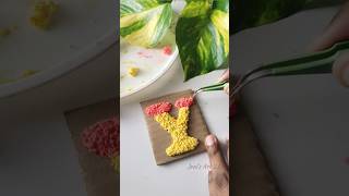 Texture art using tissue paper 🧻😮 art shortsvideo shortsfeed 5minutecrafts diy trending [upl. by Whittemore]