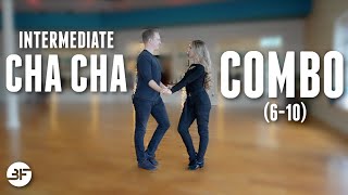 Intermediate American Cha Cha Dance Steps Combo  Patterns 610 [upl. by Phippen]