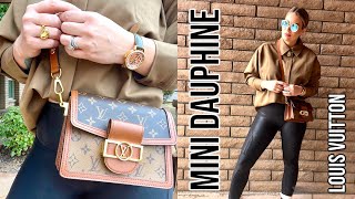 LOUIS VUITTON MINI DAUPHINE  FIRST IMPRESSIONS  WIMB  PROS amp CONS [upl. by Alyekahs]