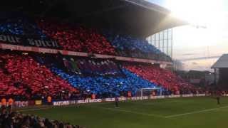 Holmesdale Fanatics tifo before Manchester United cpfc [upl. by Eiramllij381]