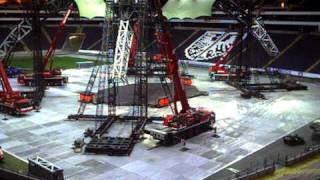 U2 Frankfurt stage build progress webcam 1 [upl. by Valenza]