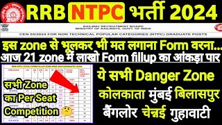 RAILWAY NTPC TOTAL FORM FILL UP TODAY  22 सितंबर तक कितने FORM भरे गए 🤔  SAFE amp DANGER ZONE ⚠️ [upl. by Vaclava]