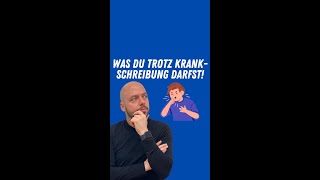 Was darf man trotz Krankschreibung⁉️🤔 [upl. by Hamner]