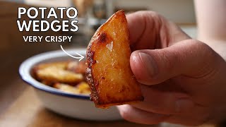 How To Make Really Crispy Potato Wedges  Easy Recipe For Oven Baked Potato Wedges [upl. by Asset]