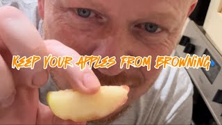 How to keep your apples from BROWNING 🤯 food tips [upl. by Price]