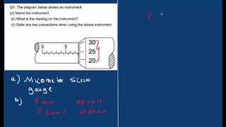 ECZ Micrometer Screw Gauge Reading  Physics [upl. by Epillihp]