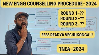 TNEA2024  New Counselling Procedure 2024  Round 1 2 3What next [upl. by Tooley]