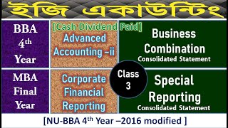 Consolidated Statement Class3 Holding Company  BBA 4th YearAdvanced Accounting 2  NU 2016 [upl. by Miuqaoj]