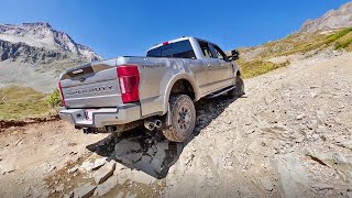 BRAND NEW Ford F250 Diesel TREMOR Off Roading up a 12000 FT Mountain Pass [upl. by Finbur]