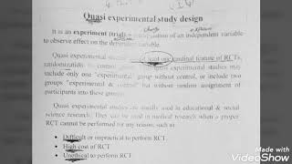 3 Study Design  Quasi experimental study design [upl. by Nogras545]