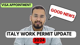 Italy Work Permit 2024 Update  Decreto Flussi 2024  12062024 [upl. by Arzed437]