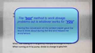 Nursing Drug Dosage  Objective 6 amp 7 introduction [upl. by O'Meara]