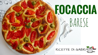 RICETTA FOCACCIA BARESE facile e buonissima RICETTE DI GABRI Kitchen Brasita [upl. by Nnyllaf]