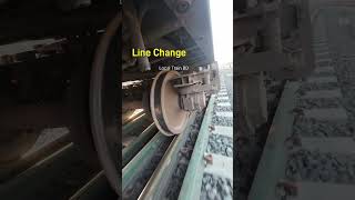 Smoothly wheels change railway track line shorts train [upl. by Melonie]