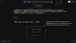 Variables and Constants in C Programming Explained  C Programming Tutorial for Beginners  Lec02 [upl. by Ateinotna]