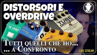 Roby Rocks Live  OVERDRIVE e DISTORSORI Tutti a confronto [upl. by Ramled]