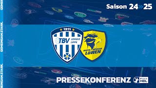 Pressekonferenz TBV Lemgo Lippe  RheinNeckar Löwen 271024 [upl. by Wildon]