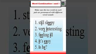 Word Combination i and I  How to learn English pronunciation english learnenglish spokenenglish [upl. by June]