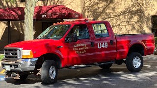 Oakbrook Terrace Fire Protection District Medic 49 Utility 49 ￼Responding ￼￼ [upl. by Llerret]