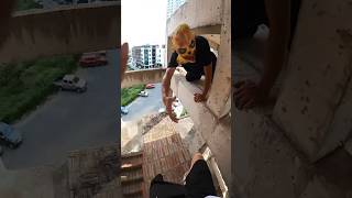 Parkour vs Zombie POV in Real Life  Cant Find the way out P3 shorts parkour halloween [upl. by Imhsar]