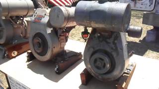 5 vintage aircooled inboard boat motors air cooled marine engines running  winamac show 2012 [upl. by Jb]