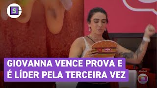 BBB 24 Giovanna vence Prova e é Líder pela terceira vez [upl. by Pruchno550]