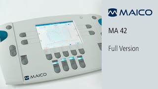 Portable MA 42 Audiometer  MAICO Training  Hearing Screening Diagnostic Tests [upl. by Ainek470]