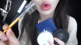 ASMR 입으로 화장해주는 언니 put on your makeup with my mouth [upl. by Ennovyahs930]