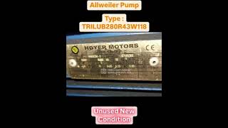 New Arrival  Allweiler TRILUB280R43W118 pump – Unused and ready for your marine needs 🌊🔧 pumps [upl. by Had]