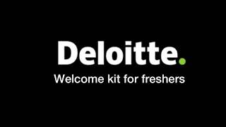 Deloitte welcome kit for freshers [upl. by Erised]