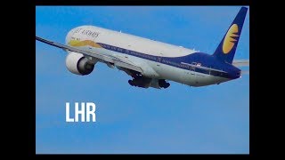 Plane Spotting Winter Takeoffs RW27L London Heathrow Airport Incl5xA380s Vietnam✈️✈️ [upl. by Yehs]