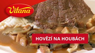 Recept na hovězí na houbách [upl. by Yllek]