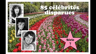 Hommage à 85 célébrités francophones disparues 7ème série [upl. by Bonns286]