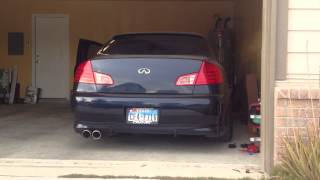 G35 Sedan Stillen exhaust [upl. by Schwarz335]