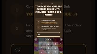 Top 5 crypto wallet expers Memefi code tapcoin bitcoin major mahadev memefi [upl. by Attey]