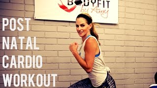 20 Minute Postnatal Cardio Workout For After Pregnancy [upl. by Delija]