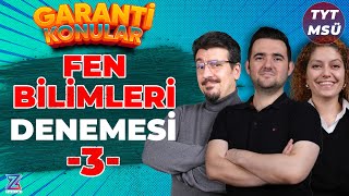 6 Günde TYTMSÜ Garanti Konular Kampı FKB 3 Deneme [upl. by Rhodes]