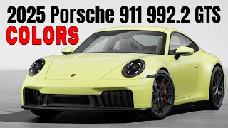 New 2025 Porsche 911 992 2 GTS Colors [upl. by Madelin392]